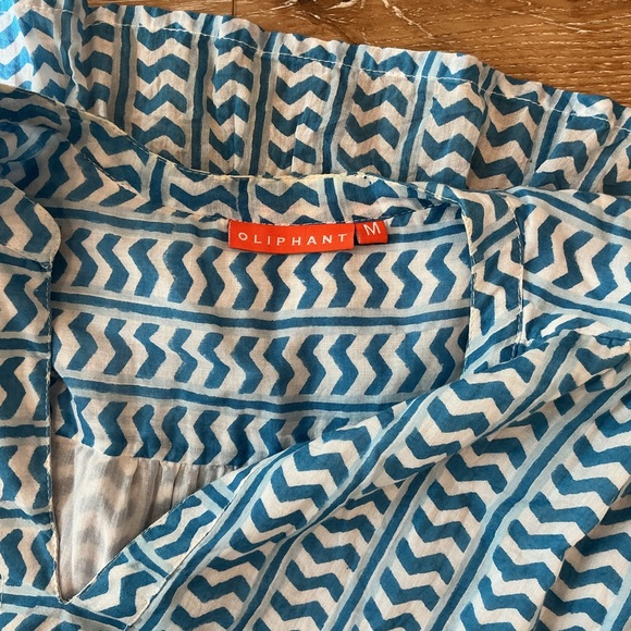 Oliphant Blue and White Mini Dress - Picture 5 of 5